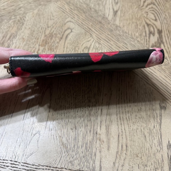 Kate Spade Black Candy Continental Large Zip Around Wallet - Picture 3 of 16